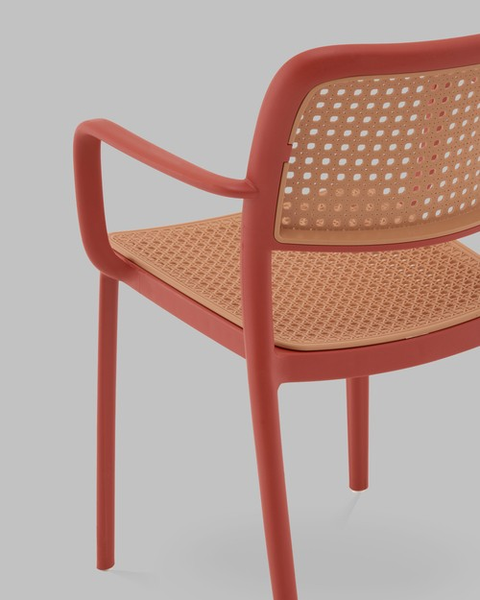 Изображение товара Стул Stool Group Yona с подлокотниками / PP-297 (красный)