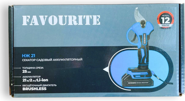 Изображение товара Секатор аккумуляторный Favourite НЖ 21 / 353321025