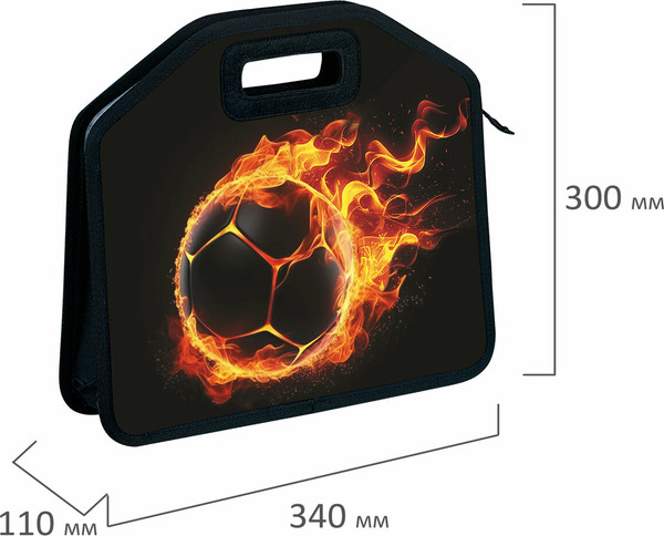 Изображение товара Папка-портфель Юнландия Fire Ball / 273381