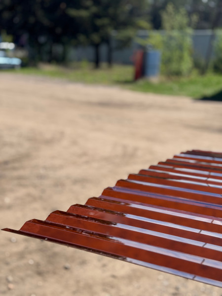 Изображение товара Монолитный поликарбонат Borrex Трапеция 1050x3000x0.8мм (бронзовый)