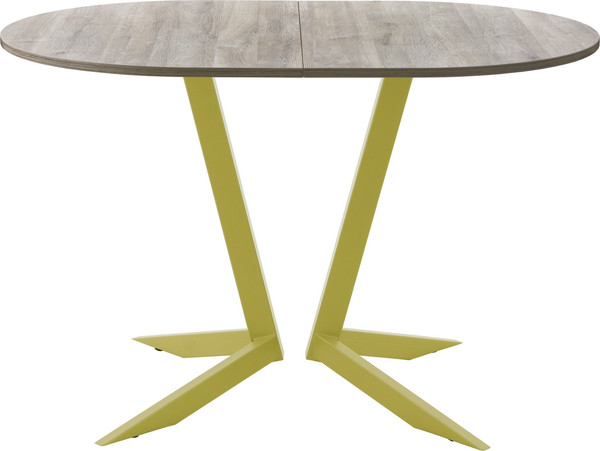 Изображение товара Обеденный стол AMC Elite Е19(1200) D3 (золото/дуб уайт-ривер песочно-бежевый)