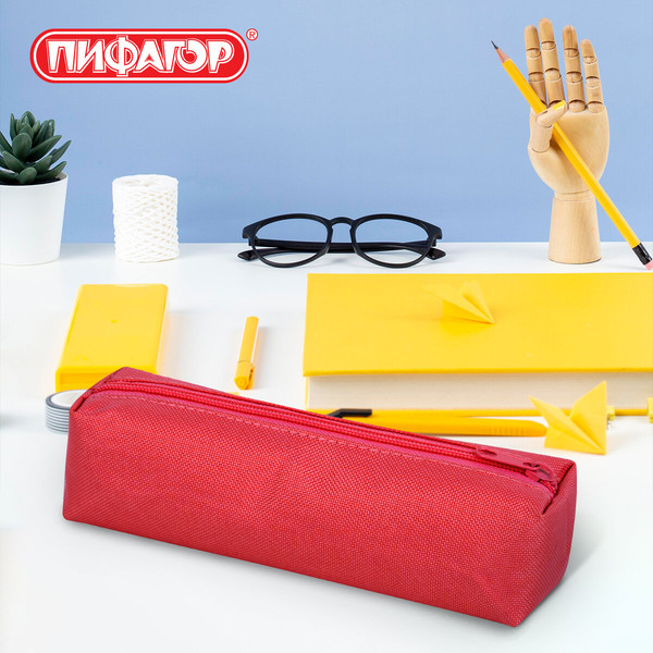 Изображение товара Пенал Пифагор 272256 (красный)