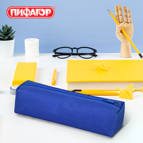 Изображение товара Пенал Пифагор 272257 (синий)