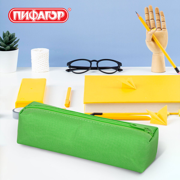 Изображение товара Пенал Пифагор 272258 (зеленый)
