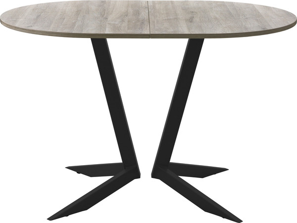 Изображение товара Обеденный стол AMC Elite Е19(1100) D3 (черный/дуб уайт-ривер песочно-бежевый)