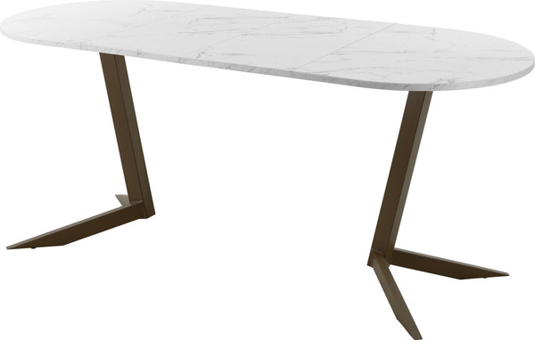 Изображение товара Обеденный стол AMC Elite Е19(1100) D3 (коричневый/мрамор кристалл)