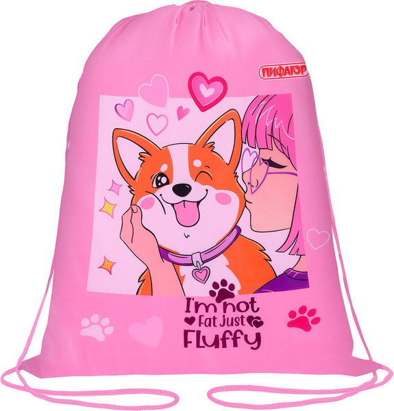 Изображение товара Мешок для обуви Пифагор Fluffy Akita / 272385