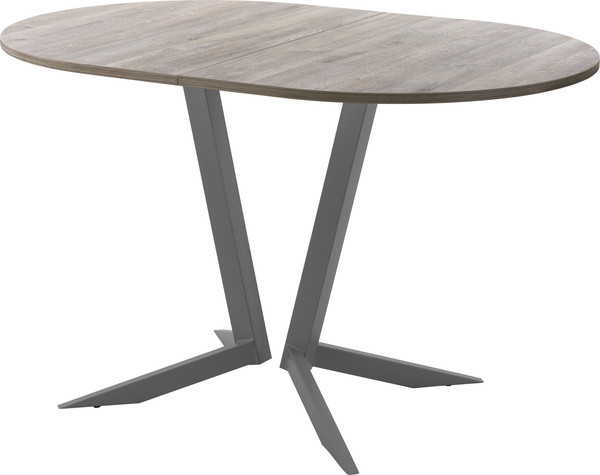 Изображение товара Обеденный стол AMC Elite Е19(1100) D3 (графит/дуб уайт-ривер песочно-бежевый)