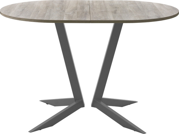 Изображение товара Обеденный стол AMC Elite Е19(1100) D3 (графит/дуб уайт-ривер песочно-бежевый)