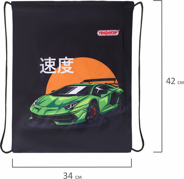 Изображение товара Мешок для обуви Пифагор Dive Into Drive / 272388