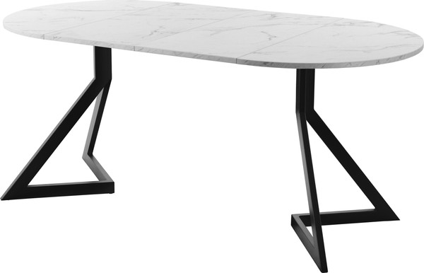 Изображение товара Обеденный стол AMC Elite Е20(800) D1 (черный/мрамор кристалл)