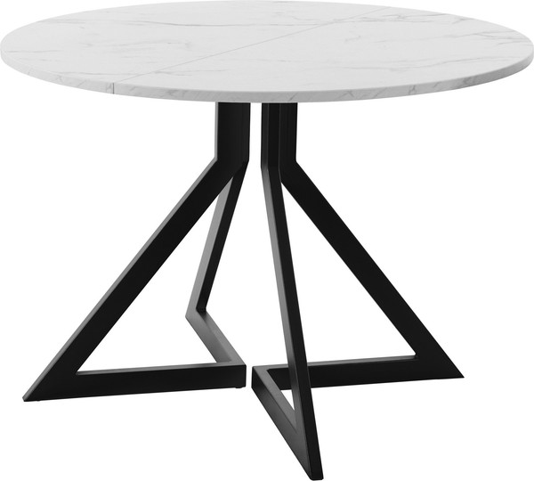 Изображение товара Обеденный стол AMC Elite Е20(800) D1 (черный/мрамор кристалл)