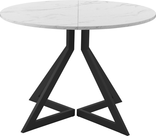 Изображение товара Обеденный стол AMC Elite Е20(800) D1 (черный/мрамор кристалл)