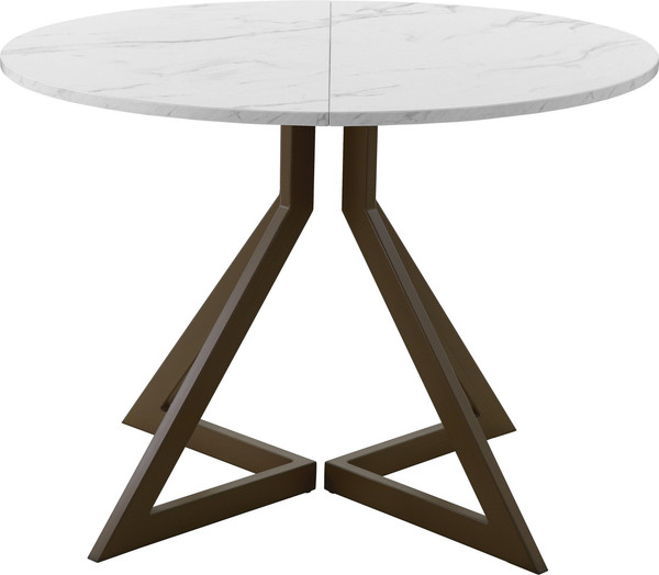 Изображение товара Обеденный стол AMC Elite Е20(800) D1 (коричневый/мрамор кристалл)