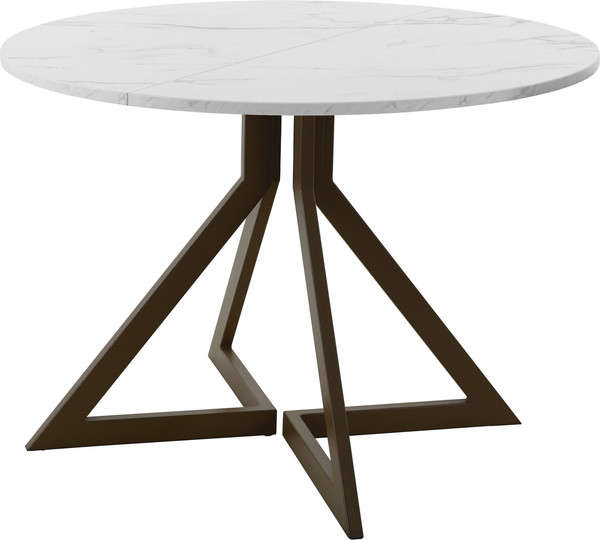 Изображение товара Обеденный стол AMC Elite Е20(800) D1 (коричневый/мрамор кристалл)