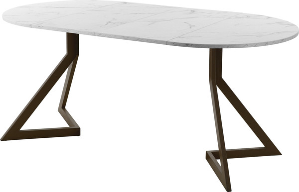 Изображение товара Обеденный стол AMC Elite Е20(800) D1 (коричневый/мрамор кристалл)