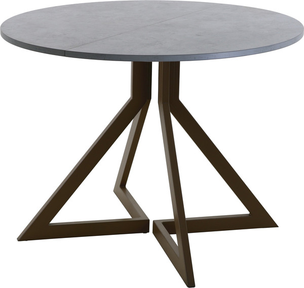 Изображение товара Обеденный стол AMC Elite Е20(800) D1 (коричневый/бетон чикаго светло-серый)