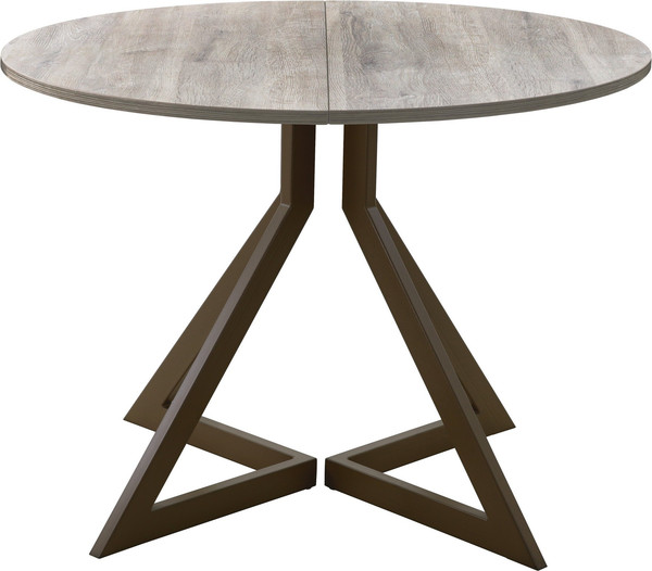 Изображение товара Обеденный стол AMC Elite Е20(800) D1 (коричневый/дуб уайт-ривер песочно-бежевый)