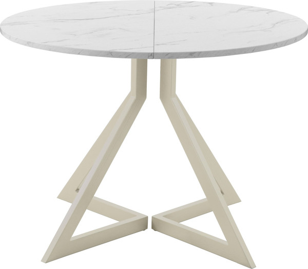 Изображение товара Обеденный стол AMC Elite Е20(800) D1 (бежевый/мрамор кристалл)