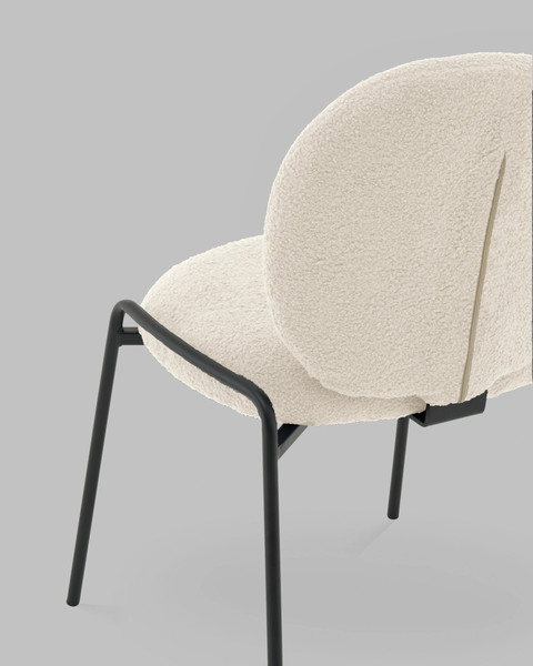 Изображение товара Стул Stool Group Моллек / AV 438-Fl01-9005 (букле молочный)