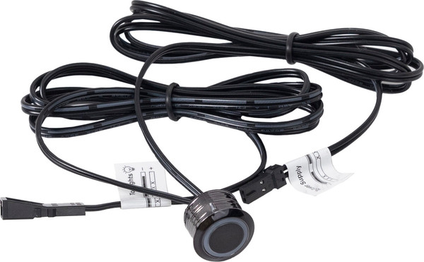 Изображение товара Выключатель для светодиодной ленты AKS с диммированием врезной / 118 634 (60W/100W, черный)