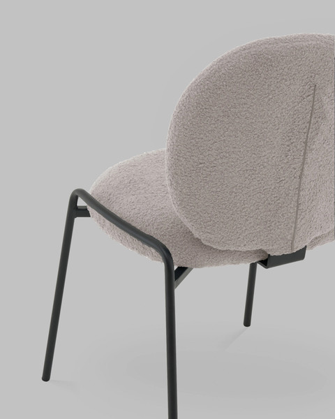 Изображение товара Стул Stool Group Моллек / AV 438-Fl81-9005 (букле светло-серый)