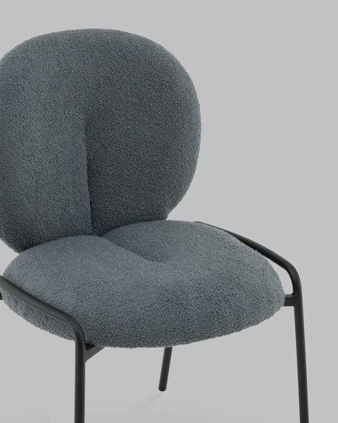Изображение товара Стул Stool Group Моллек / AV 438-Fl83-9005 (букле темно-серый)
