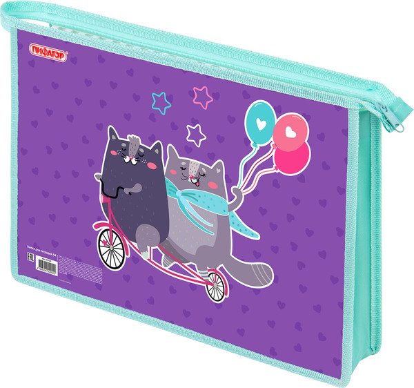 Изображение товара Папка для тетрадей Пифагор Bike Cats / 272125