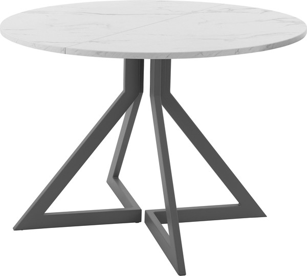 Изображение товара Обеденный стол AMC Elite Е20(800) D1 (графит/мрамор кристалл)