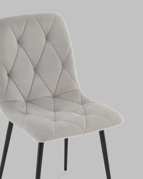 Изображение товара Стул Stool Group Одди Diamond / AV 443-Csil-KP3-9005 (велюр светло-серый)