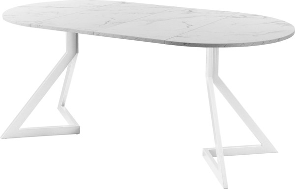 Изображение товара Обеденный стол AMC Elite Е20(800) D1 (белый/мрамор кристалл)