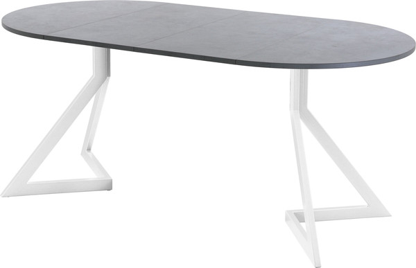 Изображение товара Обеденный стол AMC Elite Е20(800) D1 (белый/бетон чикаго светло-серый)