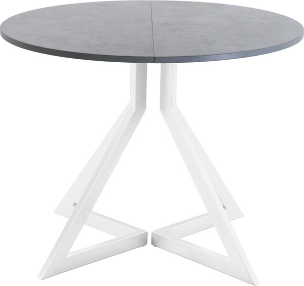 Изображение товара Обеденный стол AMC Elite Е20(800) D1 (белый/бетон чикаго светло-серый)