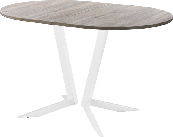 Изображение товара Обеденный стол AMC Elite Е19(1100) D3 (белый/дуб уайт-ривер песочно-бежевый)