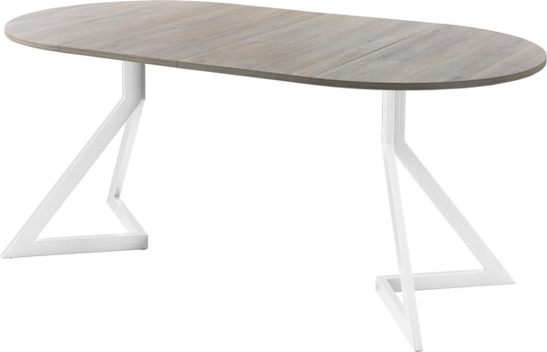 Изображение товара Обеденный стол AMC Elite Е20(800) D1 (белый/дуб уайт-ривер песочно-бежевый)