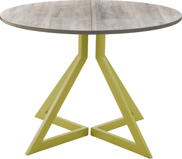 Изображение товара Обеденный стол AMC Elite Е20(800) D1 (золото/дуб уайт-ривер песочно-бежевый)