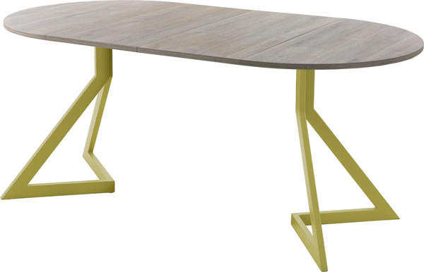 Изображение товара Обеденный стол AMC Elite Е20(800) D1 (золото/дуб уайт-ривер песочно-бежевый)