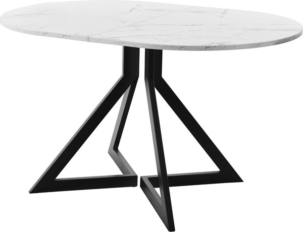 Изображение товара Обеденный стол AMC Elite Е20(1200) D3 (черный/мрамор кристалл)