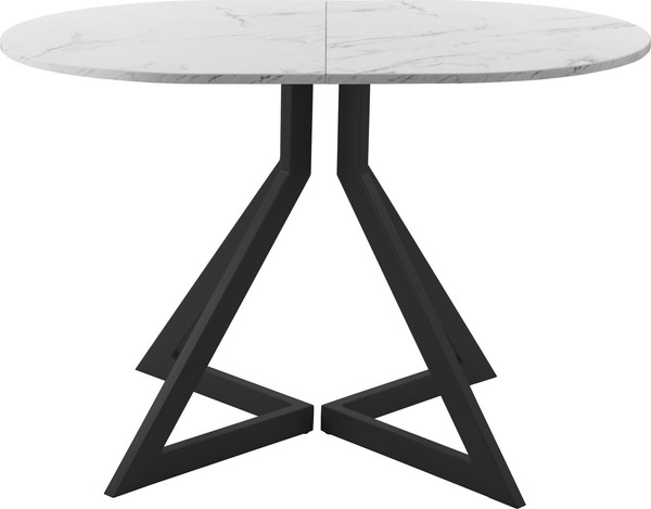 Изображение товара Обеденный стол AMC Elite Е20(1200) D3 (черный/мрамор кристалл)