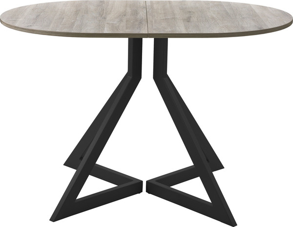 Изображение товара Обеденный стол AMC Elite Е20(1200) D3 (черный/дуб уайт-ривер песочно-бежевый)