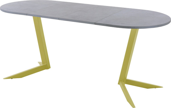 Изображение товара Обеденный стол AMC Elite Е19(1100) D3 (золото/бетон чикаго светло-серый)