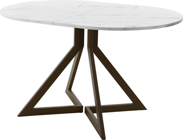 Изображение товара Обеденный стол AMC Elite Е20(1200) D3 ((коричневый/мрамор кристалл)
