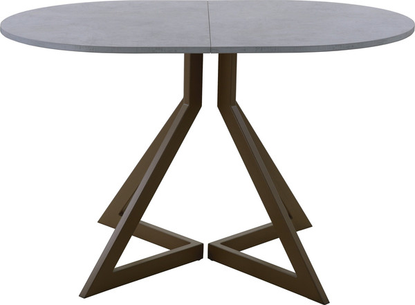 Изображение товара Обеденный стол AMC Elite Е20(1200) D3 (коричневый/бетон чикаго светло-серый)