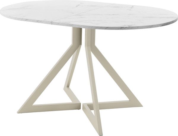 Изображение товара Обеденный стол AMC Elite Е20(1200) D3 (бежевый/мрамор кристалл)