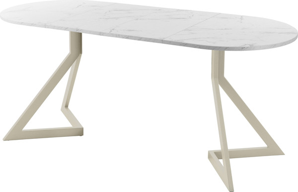 Изображение товара Обеденный стол AMC Elite Е20(1200) D3 (бежевый/мрамор кристалл)