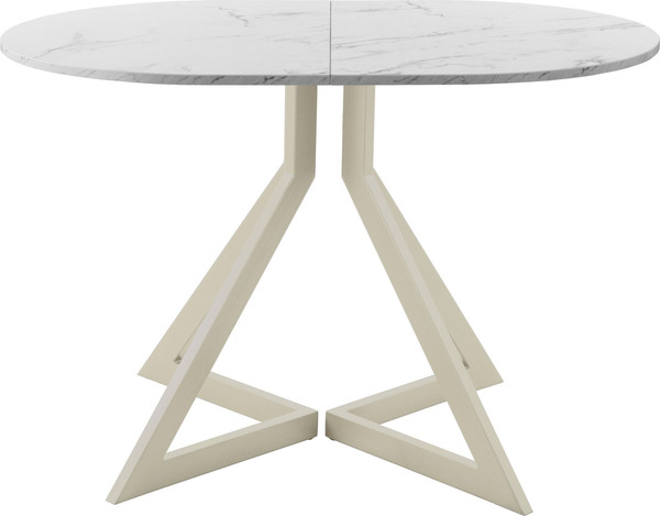 Изображение товара Обеденный стол AMC Elite Е20(1200) D3 (бежевый/мрамор кристалл)