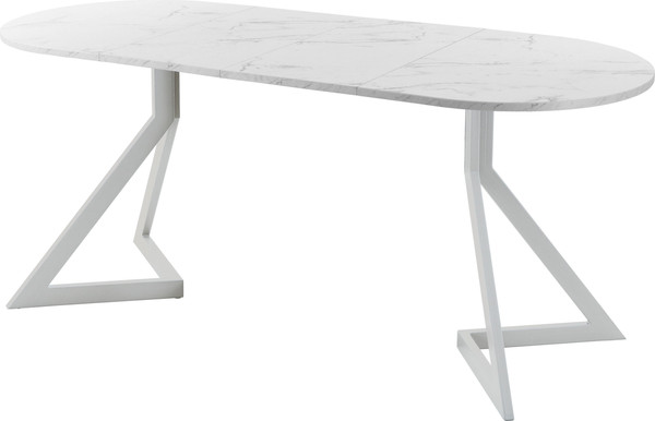 Изображение товара Обеденный стол AMC Elite Е20(1200) D3 (серебро/мрамор кристалл)