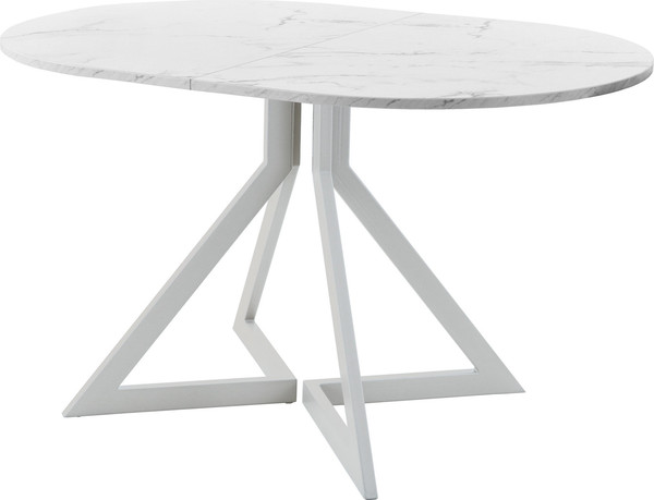 Изображение товара Обеденный стол AMC Elite Е20(1200) D3 (серебро/мрамор кристалл)