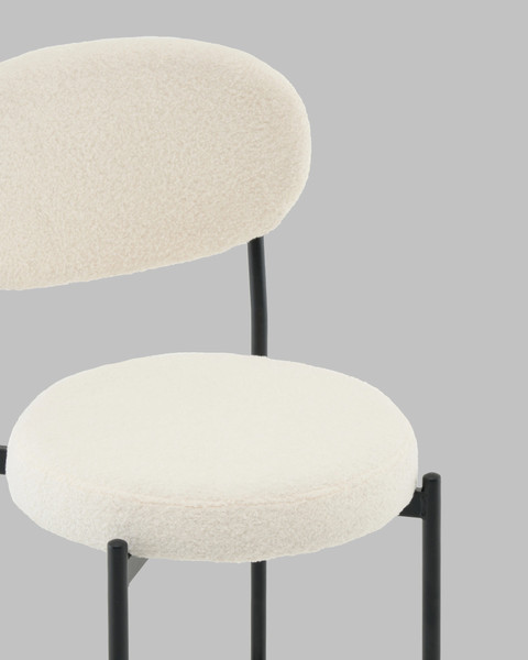 Изображение товара Стул барный Stool Group Бриф DD / AV 477-F01-9005 PP (букле молочный)