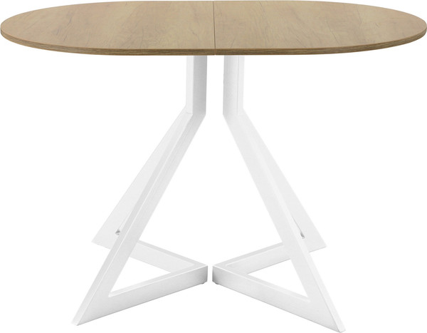 Изображение товара Обеденный стол AMC Elite Е20(1200) D3 (белый/дуб небраска натур)